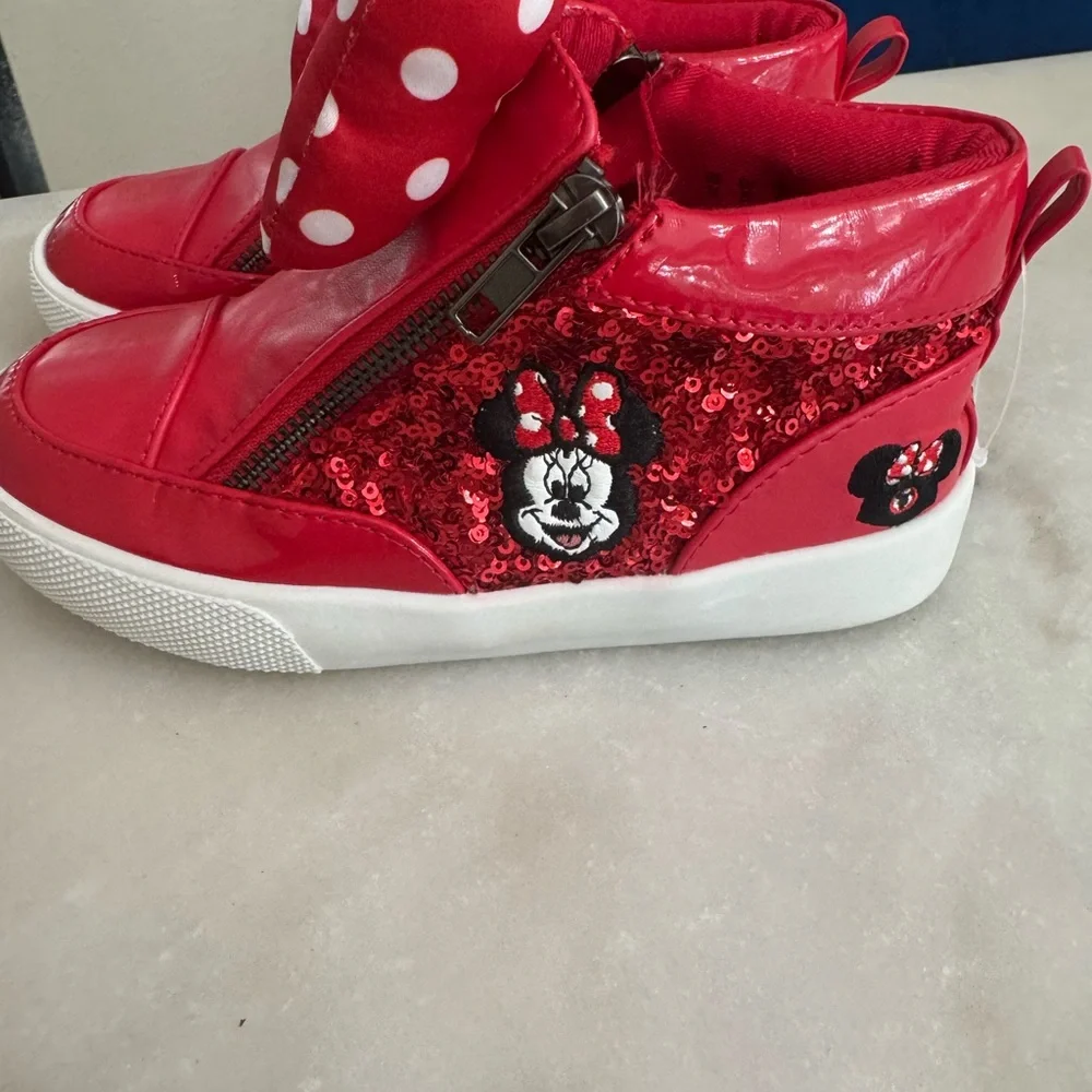 Disney Red Minnie Mouse Kids Sneakers - Picture 4 of 8